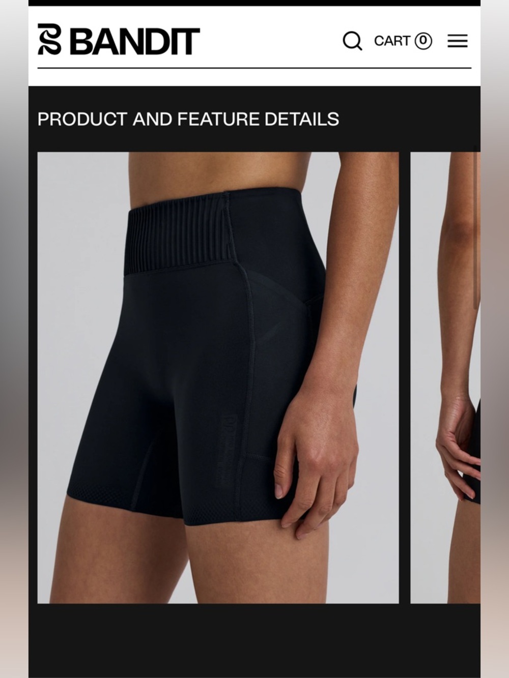Bandit stamina-V high waist compression short 5”